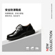 Okang okang chaussures pour enfants garçons chaussures en cuir 2025 printemps nouveau garçon sofle sole performance petit chaussures noires yinglun feng garçons chaussures