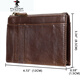 
PLOVER cross-border genuine leather wallet men's portable credit card bag coin clip European and American retro anti-theft card swipe bag black