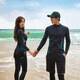 
Mengduofu diving suit, swimsuit, men's snorkeling equipment, three-piece jellyfish suit, sun protection, long-sleeved swimsuit, full surf suit, men's three-piece suit, XL [Suggested weight 125-145 Jin [Jin equals 0.5 kg]]