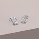 Saturday Fortune (ZLF) S925 silver earrings for women round simple cold style silver earrings earrings a pair of earrings