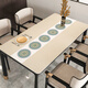 Yusirong Dining Table Mat à thé Tabinet Tabane lavable étanche à huile à l'huile Affectueuse Luxe Luxury Haut-Id Table basse de protection PACTE