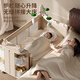 ULOP (ULOP) Xingmeng Folding Crib Multi-functional Bed Moveable Splicing Baby Bed Newborn Sleeping Artifact Shaking Cook Deluxe Top-Fit One-click Folding Crib-Xinghe Gold Cradle Crib with Mosquito Net Diaper Table-Send Brown Pad