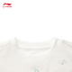 Li ning Toy Story Joint Serie 丨 T-Shirt Frauen 2025 Neues loser Kurzarm-Kulturhemd AHSV690 MILK WHITE-1 L.