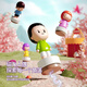 活石（LIVING STONES）儿童玩具女孩2-3-6岁磁力城堡娃娃屋仿真过家家玩具生日六一礼物