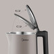 Midea Electric Kettle Hogar de doble capa Anti-scalding Automático Electric Electric Haverla sin costura All-Steel Grado 316 Acero inoxidable Hervir la oficina Botella de la oficina de la oficina de la altura del hervidor 1.5L Capacidad MK-SEK1503