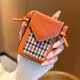 Yu Tang is suitable for Huawei Pura X mobile phone case with fashionable high-end brown VDE-AL00 hard shell folding screen crossbody card bag lanyard puraX collector's version protective case new style high-end brown + houndstooth card bag Huawei Pura X