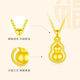 OAH9999 gold gourd pendant for men and women 2025 new pure gold Fulu necklace pendant for girlfriend plated Lao Fengxiang same style gourd pendant Lao Fengxiang same style 1.11g