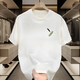 
A 21 FUNB men's short-sleeved T-shirt summer trendy brand loose casual printed half-sleeved clothes men's heavy pure cotton white [small picture on the front left side K1098 two-piece small feather S recommended 90-100Jin [Jin equals 0.5 kg]