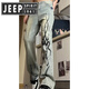 Jeep Spirit Jeep Flame Jeep Jeep Jeans Tendencia de verano para hombres Pantalones heterosexuales Style High Street 692-Black M [85-100Jin [Jin equivale a 0.5 kg]]