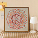 
CLCEY Chinese style Songjin pearl painting DIY material package mother festival event intangible cultural heritage handmade gift high-end decoration painting LL13571 [full color spray painting] send some diamond pen 20*20cm thick solid wood inner frame + beautiful outer frame