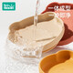 Rushan Baby's meal plate silicone suction cup integrated self-eating children's supplementary food bowl for babies' supplementary food. Silicone meal plate - Warm turmeric