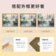 初构想中式山水风景数字油画diy手绘画画填色感丙烯油彩涂色填充画 X9738 5070油画套餐+精品外框四色可选