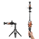 云腾适用大疆 DJI Osmo 迷你三脚架 Osmo Pocket 3 配件 手持便携自拍杆 横屏竖版拍摄延长杆三脚架 大疆pocket3支架+手机监视夹