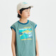 Mipo children's 25 summer sports vest, quick-drying, cool, antibacterial, breathable, elastic, boys' outdoor sports inner wear, green 160