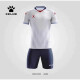 卡尔美（KELME）2025新款足球服套装成人学生男女运动比赛训练速干短袖定制印字号 1048/白色 S(145-155CM 35-45KG)