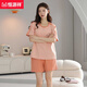 Hengyuanxiang New Pyjamas for Women the Summer Cotton Pure Cartoons coréens à manches courtes pour les vêtements de coton mince en coton mince 9855 m recommandés 75-90jin [Jin est égal à 0,5 kg]