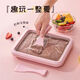 
Moya Jing fried yogurt machine for household small ice frying machine for children's mini DIY homemade plug-in fried ice cream machine fried ice tray. Larger size 316 mother and baby grade fresh green [send PC lid + 2 shovels]