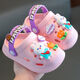 Hao'e Kindersandalen Mädchen Höhlenschuhe für Kinderhöhlenschuhe für den Sommer Strand in der Innenräume Baby Baby Baby Baby Baby Baby Rosa Einschicht weicher Sohle Sohle -Loch -Schuhe 14,5 150 mm für 2223 Größen geeignet