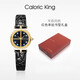 Caloric King复古·摩登世界腕表感手表女款皮带防水百搭送礼 CK15918