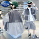 
Disney (Disney) boys summer suit 2025 new summer mid-sized children children boys summer short-sleeved shirt handsome trendy clothes TZK679-Grey suit 120 Recommended height 140-150 cm