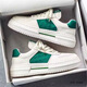 Xianxiqi men's shoes thick-soled small white shoes spring new style breathable sports and leisure increase 9906 white and green 39