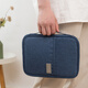 Certificate passport bag portable air ticket ticket clip household registration book sorting bag travel abroad large capacity storage bag small trumpet-navy blue