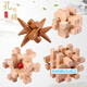 
Rubik's Cube Unlocking Maze Luban Lock Rubik's Cube Wooden Kongming Lock Full Set of Children's Toys Adult Early Education Guizhi Jiutong