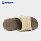 
FILA FUSION Fila Fashion Brand Men's Shoes Chinese Valentine's Gift Gift for Boyfriend Trendy Slippers 2023 Summer Beach Shoes Sandals Warm Sandals/Benbu Brown-GG 39