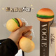 
MPPMCK decompression hamburger pinch Le creative stress relief venting artifact prank toys simulated food slow rebound children's gift Large hamburger [6*8cm] 2 pieces