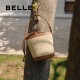 百丽（Belle）[博主推荐]百丽包女25新女友礼物休闲编织单肩斜挎手提水桶包9717 棕色