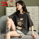 
Catman (MiiOW) pajamas for women in summer pure cotton cute short sleeve thin two-piece set Korean style fashionable spring and summer home clothes can be worn outside. Marine green Y687 M (recommended 75-95 Jin [Jin equals 0.5 kg])