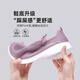 Chaussures pour femmes officielles de Huili Summer Summer Soufflent Chaussures de mère Légères Chaussures âgées Sports Chaussures pour femmes Red Purple 37