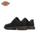Dickies Herren -Freizeitschuhe Arbeitskleidung Business Lederschuhe Herren lässig Retro Britische Arbeitspeakschuhe schwarz 44