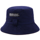 Bolsro Summer Summer Sombrero de pescador de doble cara Protección solar Sol Gombado Sol Hombres y mujeres El mismo estilo Sombrero plegable Sombrero Gris claro de 58 cm