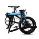 Dahang (Dahon) K3Plus Bicicleta plegable de plegado externo de 16 pulgadas Disc de 9 velocidades Bicicletas para hombres y mujeres KAA693 Negro y azul de 16 pulgadas 16 pulgadas de 16 pulgadas