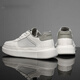 Belle 2025 Summer Hottest Fin Plate Zapatos Pequeños Blancos Sports Versátiles Avisables zapatos para hombres Lace-up Soft Sole Casual Sports 6995-Miguo Verde 40