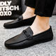 Lexi Beilu 2025 Doudou zapatos de cuero de moda para hombres zapatos de negocios casuales de cuero d826 marrón 39