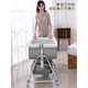 BOE [Flagon officiel] Occ Multifonction Berceau pliable pour bébé amovible Portable Baby Cradle Bed 1 Gray + Mosquito Net + Matelas + Panier de rangement + table de couches