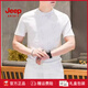 JEEP SPIRIT针织冰麻短袖T恤男士新款轻奢冰丝时尚半袖体恤休闲品质男装 9902绿色 M 【90-115斤】