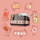 Huishengda toaster breakfast machine steaming multi-function household four-in-one toaster commercial sandwich machine coffee color