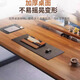 YOULEMEI Furniture YOU LEMEI Computer Desk Desktop Home Simple Desk Desk Simple Now Work Desk Rental Bedroom Study Desk Walnut Color + Black Frame (16mm thick desktop) Length 80 Width 40 Height 74cm (Purchase with caution if the size is small)