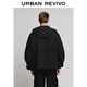 UR2025 new autumn men's casual workwear style multi-pocket ultra-loose jacket UUV150025 black S (XS-S)