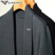 GABBANIE wool knitted cardigan sweater for middle-aged men Korean style fashion casual autumn new trend jacket GA/A88002 black 2XL 180