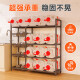 Kitchen storage rack floor-mounted multi-layer vegetable basket vegetable storage rack household multi-function pot rack storage storage rack three-layer - length 760 width 320 height 880 - gray