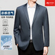 Tienda buque insignia de Yager Traje oficial de alta gama High-Men's Spring and Summer Middle-Edge Simple y versátil Luz y azul marino Casual Single Jacket Blue-6636 M 170/