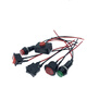 CAR Botón Universal Switch Small Altavoz Matrimonio de altavoces Mistre de luz del automóvil Día del balancín Running Light con alambre de 12v24v JB1047-2P