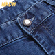 NKDH Brand Jeans Herren Frühlings- und Herbst Sommer Dünnes Geschäft mit mittleren Alters im mittleren Alter, der gerade große Größe lässt, loser Vater atmungsaktiv 3889 Tiefe Orchideen Sommer dünn 29 [2 Fuß 2]