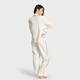 Victoria's Secret Tensora Home et confortable Home Silky à manches longues pyjamas Cadeaux d'automne pour les copines et la femme 4SLS blanc 11267523 S