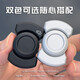EDC decompression toy stainless steel three-in-one fingertip spinner snap coin finger decompression artifact telegraph clip push card light gray