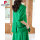 Pierre Cardin (Pierre Cardin) Blazer de cuarto de altura para una persona pequeña y versátil de verano de mujeres sueltas con traje de falda de suspensivo B Suites negros S-Single 9766 S 80Jin [Jin equivale a 0.5 kg] ~ 89Jin [Jin equivale a 0.5 kg]